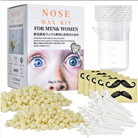 Portable Nose Waxing Kit, Professional Ear Nose Hair Removal Beads for Men Women, Painless Nose Cleaning Tool Kit for Home Use