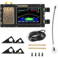 HFDY Registered 50K-2GHz V1.10d Malahiteam SDR Receiver Radio DSP SDR Receiver 3.5" Touch LCD with Code support Two Antenna V3