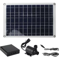 50W Solar Water Pump for Garden and Pond Low Noise Solar Fountain with Battery Backup for Continuous Operation