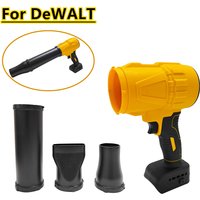 Fit For DEWALT 20V Battery Air Blower With 3 Nozzles Cordless Violent Fan Air Duster Jet Turbo Fan Leaf Blowing Power Tools