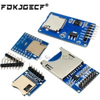 D1 Mini TF Card Module Micro SD Storage Expansion Board Mini Micro SD TF Card Memory Shield Module With Pins for Arduino ARM AVR