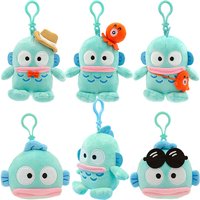 New Original Sanrio Hangyodon Small Pendant Plush Toys Anime Cartoon Sayuri Super Soft Model Dolls Stuffed PP Cotton Kids Gifts