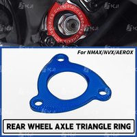 For Yamaha NMAX/NVX/AEROX 160/155/125/TURBO/TECH MAX/NEO/ALPHA Rear Wheel Axle Cap Nut Rear Wheel Fork Cover Accessories