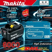 LXT™ Cordless Tools, Original Makita BL1860, 18V 6Ah Li-ion Battery, Works with BL1815, BL1830B, BL1840, BL1850