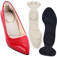 2Pairs Memory Foam Insoles Woman High Heels Inserts Plantar Fasciitis Shoe Pads Pain Relief Patch Heel Pads for Shoes Too Big