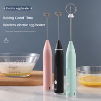 Electric Milk Frother, Egg Beater, 3-Speed Dual Stick Rechargeable Handheld Milk Coffee Mixer, Baking Tool, Cream Frother
