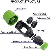 Garden Pipe Connector 13cm Length Sink Faucet Adapter Universal Kitchen Mixer Tap Hose Connector Watering Equipment Parts