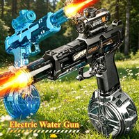 2026 Upgraded Electric Water Gun Cool Flame Design Portable Summer Water Play Toy Holiday Gift for Adults