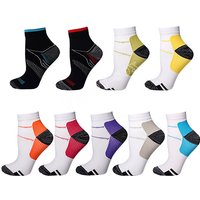 Foot Compression Socks For Men Women Plantar Fasciitis Heel Spurs Pain Venous Running Sports Socks Casual Cotton Ankle Sock Gift