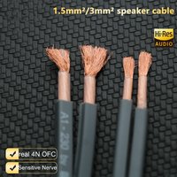 Loud Speaker Cable DIY Hifi 2 x 1.5mmsq 2 x 3mmsq OFC 99.99 stranded PE Tensil Filling Grey XSSH Audio Speaker Cable Cord Line