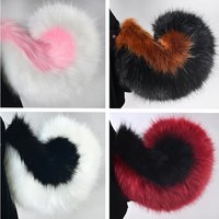 Plush Curly Animal Tail Synthetic Fur Style Fursuit Tail Cosplay Costume Prop for Halloween Party