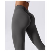 Yoga Pants Back V-Waist Fitness Hip Lift Honey Peach Hip Sports Tights No Awkwardness Thread Warp Hip Long Pants