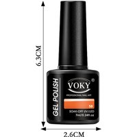 VOKY 12-PACK Set of Nail Polish for DIY Nail Art Design, All Suitable for Decoration, Colored Gel Polish, Suitable for Beginners