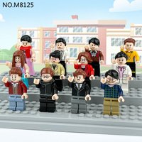 M8125 Campus Scene Minifigure Assembly Small Brick Toy
