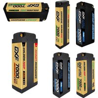 DXF 2S Lipo-Akku 7000mAh 5mm 7.6V 140C T-Stecker Lang Kurz Mittel Lipo Hardcase für 1/10 Buggy Offroad Boot Auto LKW RACING
