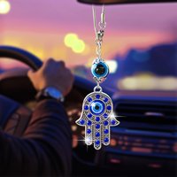 Creative Blue Eye Car Pendant Fashion Palm Devil's Eye Car Interior Rearview Mirror Ornament