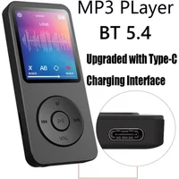 2026 New MP3 Player 1.8 Inch Type-C Portable Walkmen Bluetooth 5.4 Compatible E-Book Recording Sports Radio Music MP4 Player