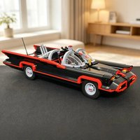 2026 New 1822pcs Classic TV Heroes Series Super Bat Batmobile Supercar Model Building Block Toy Ornament Birthday Gifts image 3