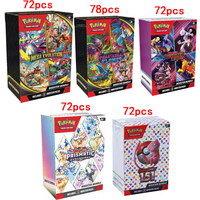 72Pcs Pokemon Card Prismatic Evolution PHANTASMAL MEGA EVOLUTION Violet 151 White Flare English Booster Battle Transaction Card