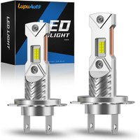 New 2Pcs H7 LED Lights Headlight Bulb Led HeadLamp 6500K CSP For Car White Super Bright Fanless 1:1 Mini Design 20000LM