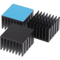 * Wholesale 5Pcs Aluminum Heatsink Radiator Cooler 22*22*15mm With Thermal Tape For Electronic Chip IC LED Computer