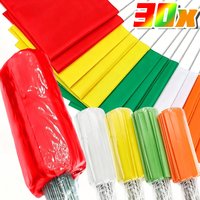10/30Pcs Marking Flags Lawn Landmark Waterproof Non-Fading PVC Flag for Route Positioning Pet Training Construction Site Layout