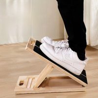 Wooden Inclined Plate Office Stackable Fitness Step Bench Leg Stretcher Board Yoga Pilates Exercise Equipment Footrest