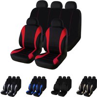 AUTO HIGH Universal Auto Seat Covers Full Set for Car Truck SUV Van Polyester Front & Rear Protector