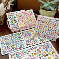 5/10pcs Colorful Star Starstorm Stickers DIY Scrapbook Phone Diary Journaling Planner Decor Sticker Aesthetic Kawaii Stationery