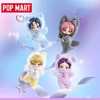 POP MART Aespa FLUFFY CLUB SERIES Plush Pendant Original Blind Box Surprise Mystery Box Cute Anime Action Figure Ornaments