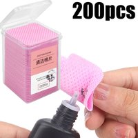 1000-100Pc Ultra-Gentle Lint-Free Nail Polish Remover Wipes Pads Soft Non-Woven No Residue Left Nail Wipe Manicure Cleaning Tool