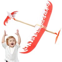 44X51CM Rubber Band Airplanes Powered Glider Aircraft Kit Flying Games Play Kids Students Adults Outdoor Sports Activity Toy