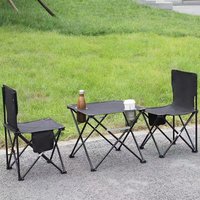 Outdoor folding cloth table Portable art student sketching Leisure camping Folding picnic table and chairs