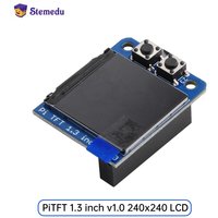 Mini PiTFT 1.3" Display Module 240x240 Pixel IPS 1.3-inch Display Full Colors ST7789 TFT Add-on Screen for Raspberry Pi