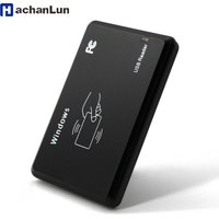 HACHANLUN RFID Dual frequency Reader USB Port 13.56mhz 125khz IC ID Contactless Card Support Window Linux No driver required