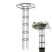 Vertical Garden Trellis Metal Wire Stake Trellis For Houseplant Rust-Proof Trellis Metal Support Frame Metal Vine Plant Support