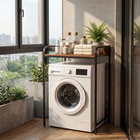 Bathroom Storage Rack Washing Machine/Dryer/Fridge Top Shelving Multi-functional Space-saving Storage Unit Freestanding Utility