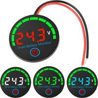 DC 7-55V Circular LED Indicator Voltage/Charge Monitor Level Indicator Voltage Battery Charging Tester Acid Lithium Battery