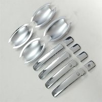 For 2008 2009~2013 Nissan X-Trail X Trail T31 ABS chrome Door Handle Bowl Door handle Cover Protective Trim car accessories