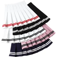 Korean Style Sexy Skirt Pleated Tennis Womens Athletic Golf Sport Outfits Workout Running Mini Harajuku Skirt