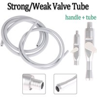 Dental Saliva Ejector Tubing Hose Detachable Aluminum Strong/Weak Suction Handle for Dental Chair Air Turbine