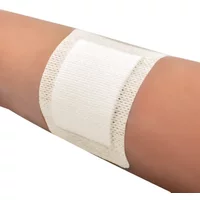 12/25pcs Large Size Hypoallergenic Non-woven Adhesive Wound Dressing Band Aid Bandage Large Wound First Aid 6*7cm