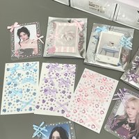1Pcs Heart Rhinestone Sticker Bow DIY Handbook Phone Case Decals Diamond Stickers Children Korean Stickers Aesthetics Decor