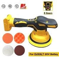 Fit for DeWALT 20V Battery Electric Car Polisher 8 Gears Cordless Auto Polishing Machine Waxing Sanding Sealing Power Tools