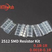 50Pcs/set Resistor Kit SMD Assorted Kit R001 R002 R005 R008 R010 R015 Low-Resistance Resistor Pack 1% Set of Resistor 2512