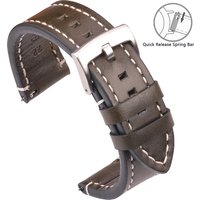 Genuine High-End Retro Calf Leather Watchbands 18mm 20mm 22mm 24mm Quick Release Strap for Samsung Huawei Watches