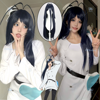 Anime Giselle Gewelle Cosplay Costume Wig Giselle Jizeru Jueru Role Play White Stage Outfit For Hallowmas Party Adult Women Men