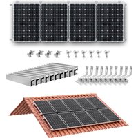 Solarpanel-Halterung. Erhellen Sie die Montage von Ziegelsteinendach. Dachhaken-Montagesätze für ein glasiertes Fliesendach für jedes Solarpanel