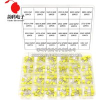 Kit assorti de condensateurs de Correction 240 pièces, 24 valeurs x 10 pièces 100V 102J-105J, ensemble de condensateurs à Film plastique de sécurité en polypropylène