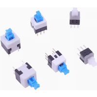 Tact Tactile Mini On Off Self-Locking Switch Push Button Momentary Latching 5.8*5.8/7*7/8*8/8.5*8.5mm DIP 6 Pin